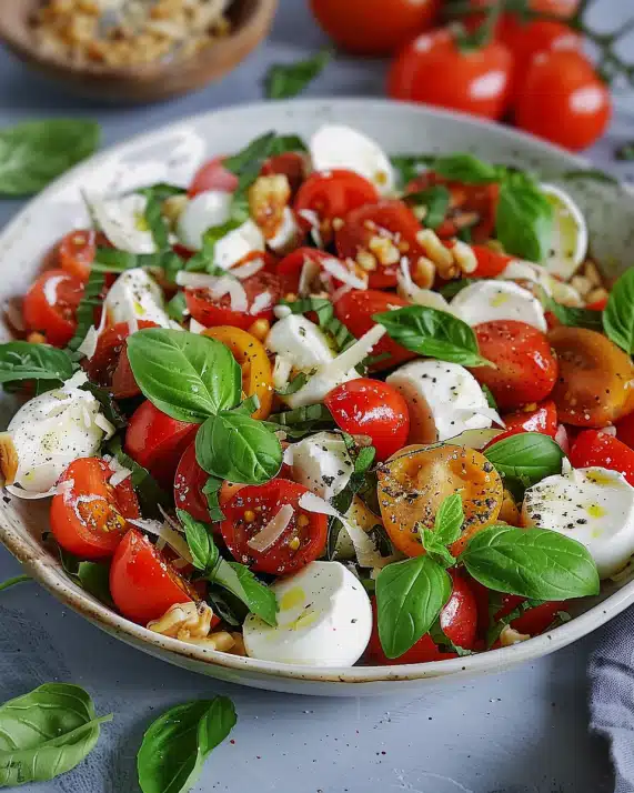 Tomaten Mozzarella Salat – Schnell und Einfach