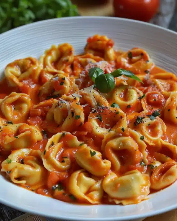 Tortellini in Tomaten Sahne Soße à la Miracoli