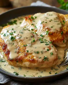 Philadelphia Hähnchen: Saftige Hähnchenbrust in cremiger Frischkäsesauce