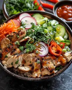 Döner-Bowl mit Hähnchen