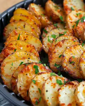 Air Fryer Sliced Potatoes