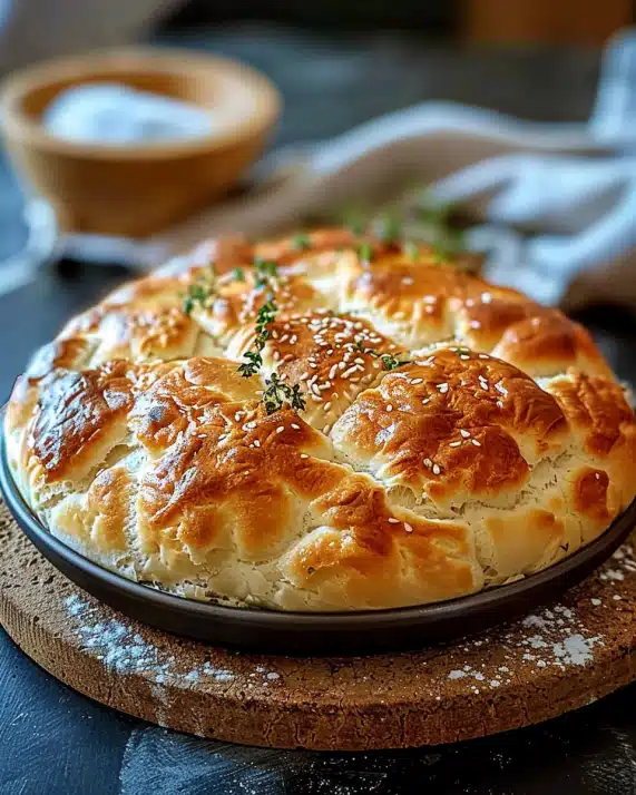 Fluffiges Hüttenkäse Wolkenbrot