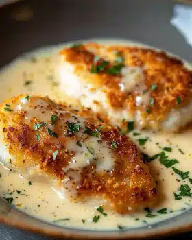Hähnchenfilet in Frischkäse-Parmesan-Soße