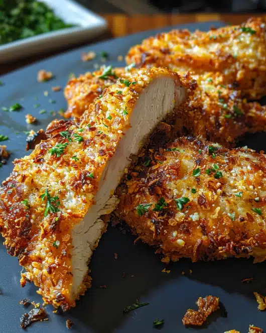 Nachgemachtes Longhorn-Hähnchen mit Parmesan-Kruste
