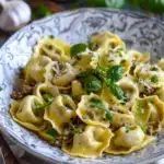 Tortellini in Lauch‑Sahne‑Soße