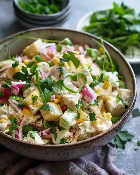 Hähnchensalat ohne Mayo