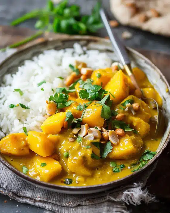 Fruchtiges Hähnchen Mango Curry