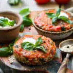 Quinoa-Buletten mit Tomaten-Dip