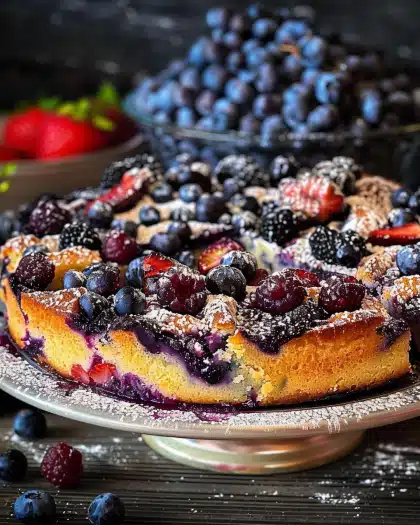 Heidelbeer-Pflaumenkuchen Rezept