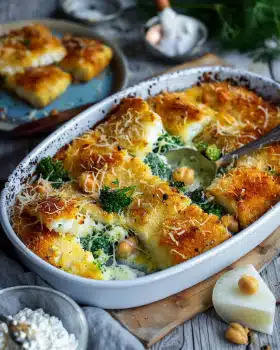 Fischstäbchen-Auflauf – So lecker, dass sogar Matrosen schwach werden