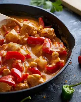 Paprika‑Sahne‑Hähnchen