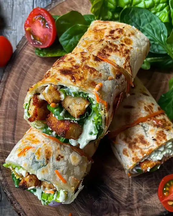 Süßkartoffelwrap Caesar Style