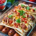 Hot Dog Wraps aus dem Backofen