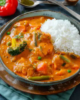 Curry Geschnetzeltes mit Gemüse
