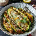Gefüllte Zucchini mit Hackfleisch