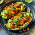 Gefüllte Süßkartoffel Mexican Style